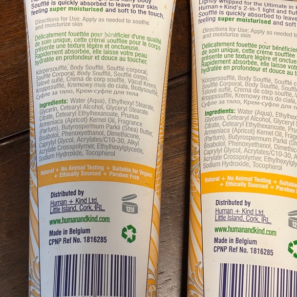2 PACKHuman+Kind Body Souffle - Light, Fluffy Skin Conditioner for Hydrating - Picture 5 of 5